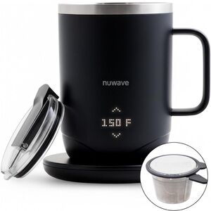 Nuwave Black Smart Mug with Lid
